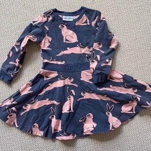 Bunny sweatshirt dress